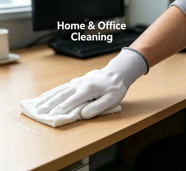Alt view image 6 of 7 - Cotton Work Gloves, Mens Work Gloves, Firm Grip Gardening Gloves 6 Pack | Knit Cloth Gloves, AntiSlip Coated Fingertips, Elastic Stretch Wrist, LintFree Nylon, 6 Pairs For Warehouse & Fine Work