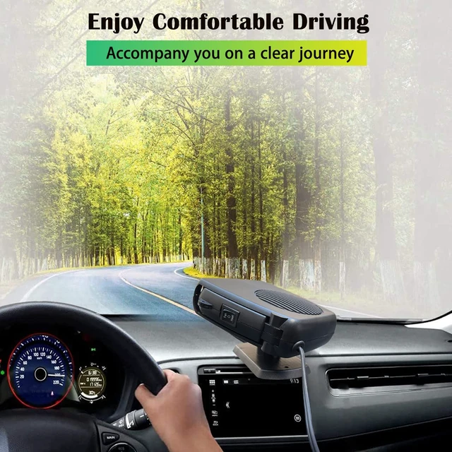 Alt view image 3 of 7 - Car Heater,12V 200W Portable Car Heater for Vehicle | Portable Heater for Car Windshield Defogger and Defroster Plug into Cigarette Lighter for Car RV SUV