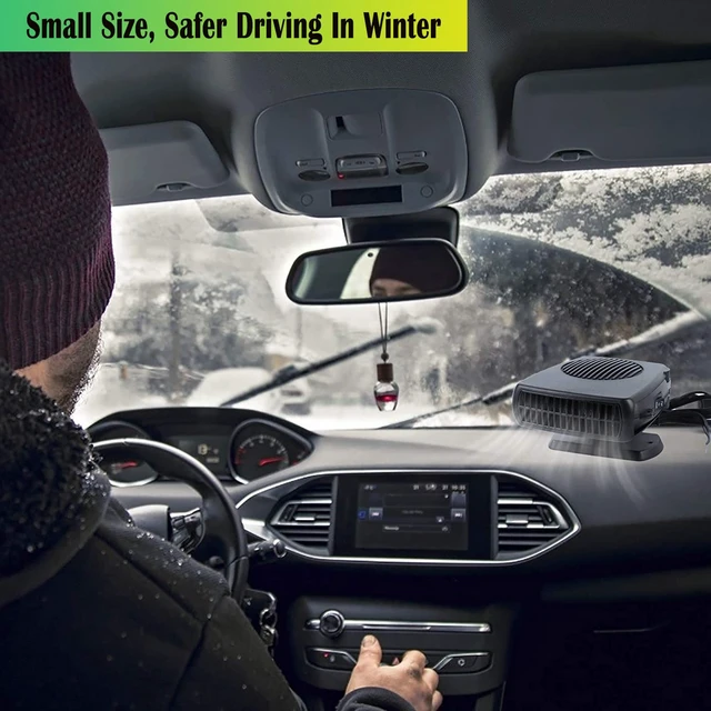 Alt view image 7 of 7 - Car Heater,12V 200W Portable Car Heater for Vehicle | Portable Heater for Car Windshield Defogger and Defroster Plug into Cigarette Lighter for Car RV SUV