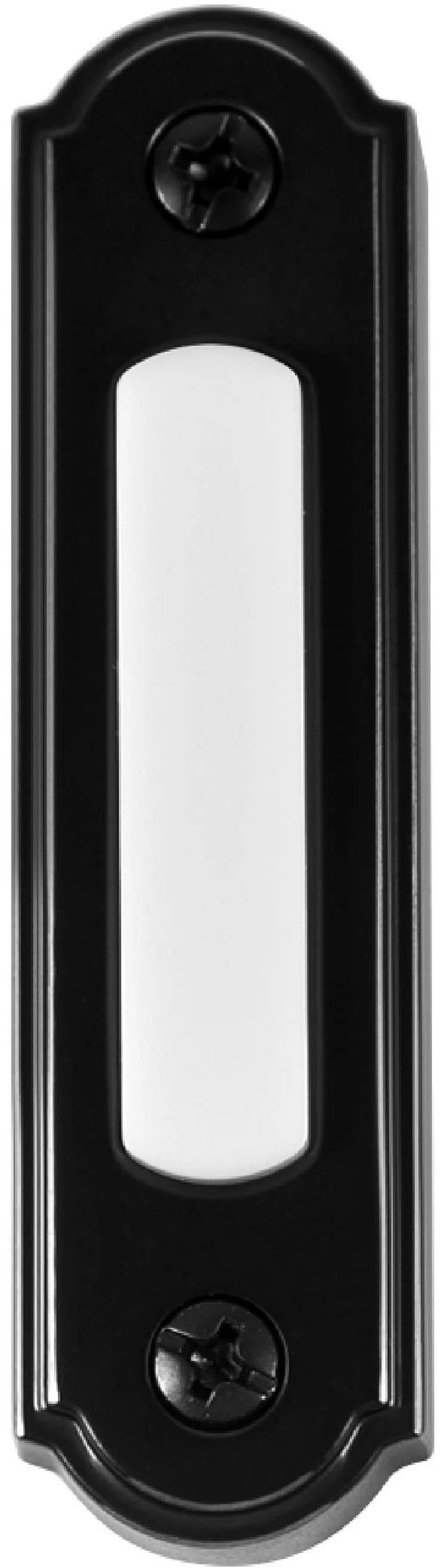 Main image of LED Lighted Metal Door Chime Push Button (Black) | Surface Mount Lighted Door Bell Button | Replacement Wired Doorbell Button for Most Door Bell Chimes