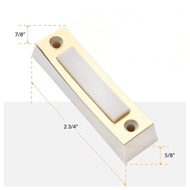 Alt view image 5 of 7 - Electric 2-Tone Door Bell Chime Kit with 16V 10VA Transformer and Lighted Doorbell Push Buttons CKIT1, Doorbell Button, Transformer, and Doorbell Chime Replacement
