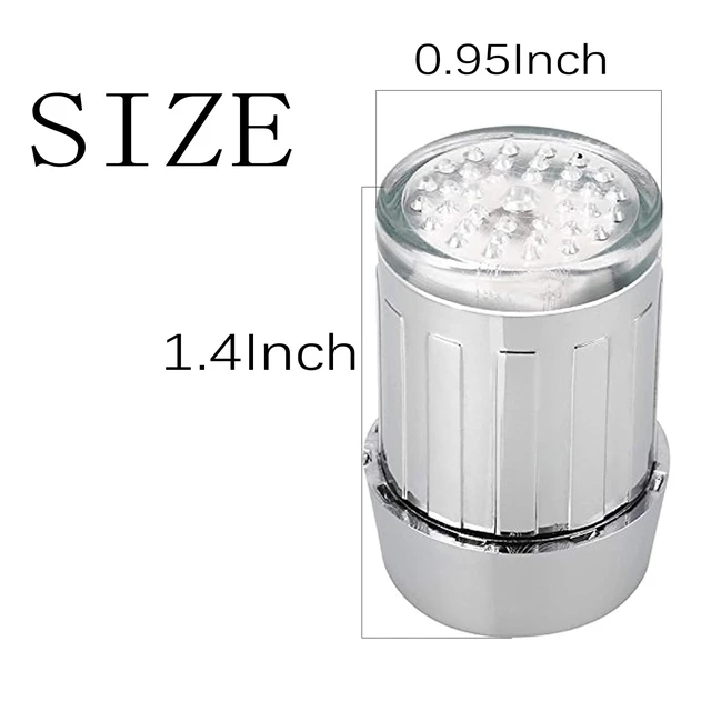 Alt view image 2 of 7 - 3-Color LED Water Faucet - Temperature Sensitive Gradient Light, Color Changing Faucet Tap for Kitchen/Bathroom