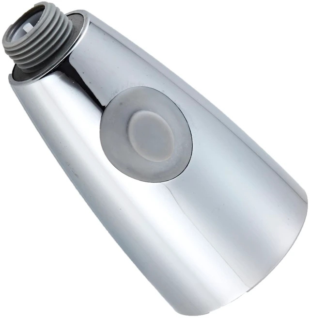 Main image of Pull Down Kitchen Faucet Sprayer Head Replacement, G1/2 (13/16" Male Thread) Pull Out Sink Spray Nozzle, 2-Mode Stream & Spray Tap Hose Spout Only, Chrome Finish