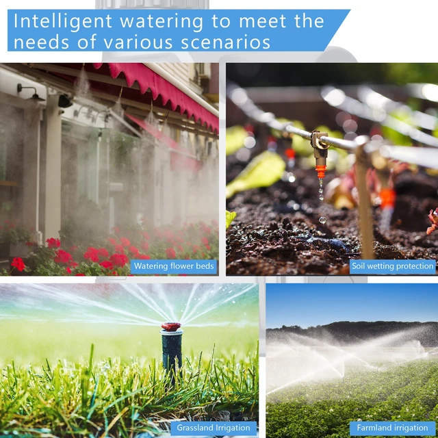 Alt view image 7 of 7 - GIEX WiFi Sprinkler Timer, Smart Garden Hose Water Timer, 2.4GHz WiFi & Bluetooth, Rain Delay, Manual Watering, App & Voice Control, Compatible with Alexa & Google Assistant (WiFi Sprinkler)