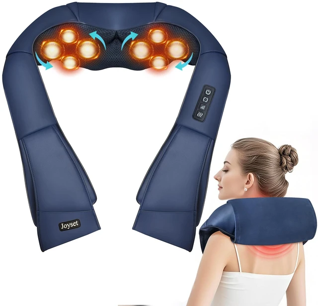 Main image of Shiatsu Neck and Back Massager with Heat,Electric Shoulder Massager for Pain Relief Deep Tissue,3D Kneading Massage with Cloth Cover Easy to Clean (Blue)