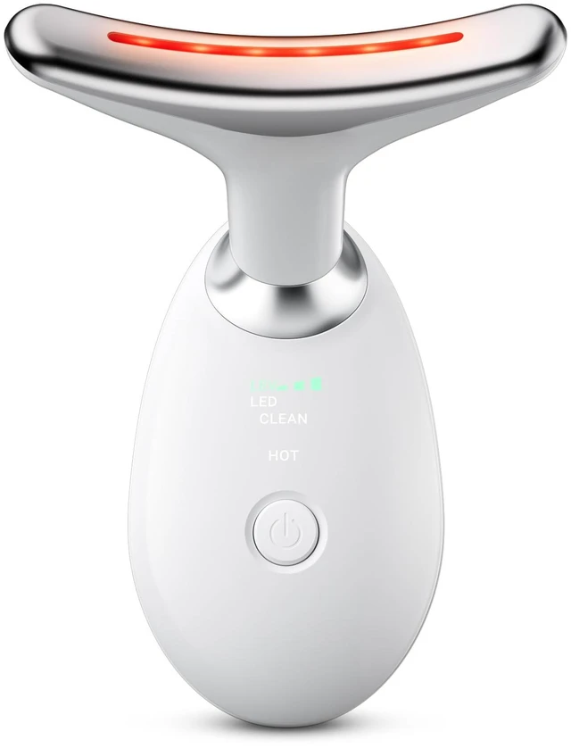 Main image of Face Neck Tool for Skin Care, Electric Neck Face Lifting Device for Wrinkle Removal (White)