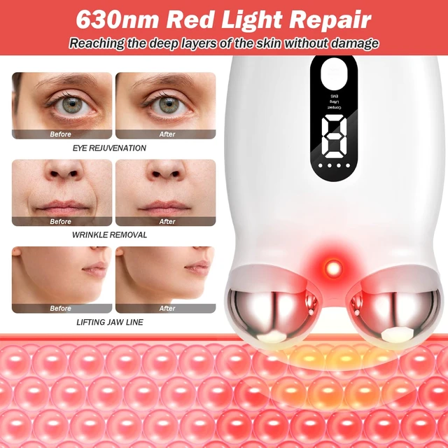Alt view image 5 of 6 - Facial Massage Device Kit, Slimming Face Device Lift The Face and Tighten The Skin, Anti-Wrinkle Facial Devices
