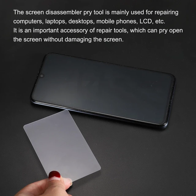 Alt view image 5 of 5 - Plastic Opening Card 30pcs 0.26mm Ultra Thin Flexible Pry Opening Tool for LCD Screen Mobile Phone Repair