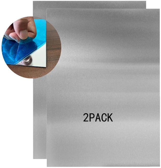 Main image of 430 Stainless Steel Metal Plates,Suitable for Installation Plate Walls, Suitable for Metal Plates in processes, Kitchens, and Offices (2, 0.5mm Thick-6inch x 12inch)