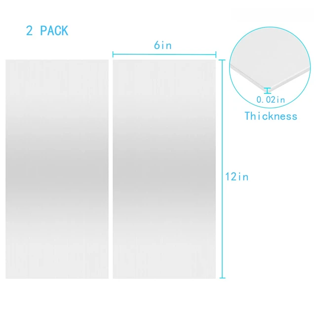 Alt view image 2 of 7 - 430 Stainless Steel Metal Plates,Suitable for Installation Plate Walls, Suitable for Metal Plates in processes, Kitchens, and Offices (2, 0.5mm Thick-6inch x 12inch)
