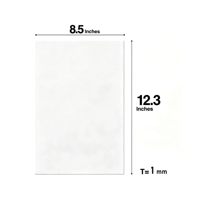 Alt view image 2 of 7 - 2 Pack, White Metal Sheets with Adhesive-8.5 x 12.3, Ferrous Sheet for Magnets Receptive, 40 Mil Magnetic Miniatures Organization Fits Standard US Really Useful Box
