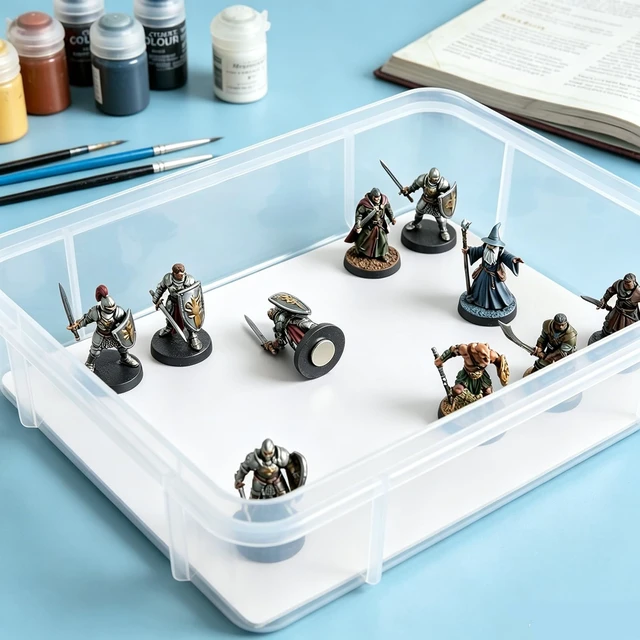 Alt view image 7 of 7 - 2 Pack, White Metal Sheets with Adhesive-8.5 x 12.3, Ferrous Sheet for Magnets Receptive, 40 Mil Magnetic Miniatures Organization Fits Standard US Really Useful Box