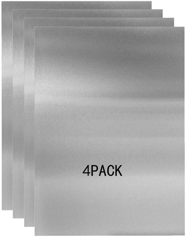 Main image of 430 Stainless Steel Metal Plates,Suitable for Installation Plate Walls, Suitable for Metal Plates in processes, Kitchens, and Offices (4, 0.5mm Thick-6inch x 12inch)
