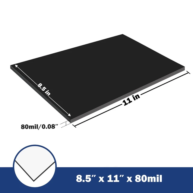 Alt view image 2 of 4 - High Energy 80 Mil Magnetic Sheet With Adhesive Backing, 8.5x11 Inches Anisotropic Flexible Rubber Magnets (1 Piece)