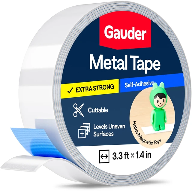 Main image of Metal Tape Self Adhesive | Ferrous Tape for Magnets | Metallic Steel Strip