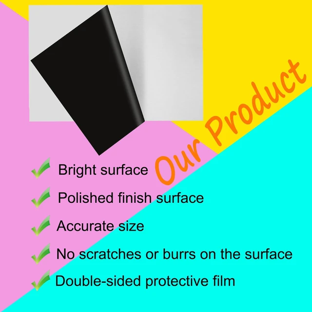 Alt view image 6 of 7 - 2Pcs 430 Stainless Steel Sheet Metal 6" x 12" x 1/32" Inch Metal Plates for Magnetic Mount Board Wall 20GA(0.80MM) 430 Stainless Steel Shim Stock Plates Metal Sheets for Crafting, Kitchen, Office