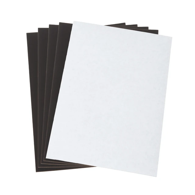 Alt view image 6 of 6 - 4x6 Inch Magnetic Adhesive Sheets Cuttable 60 Mil Thick Magnetic Sheets Flexible Sticky for Crafts Making Metal Scrapbook Cutting Dies Fridge Photos Drawings 5 Pack
