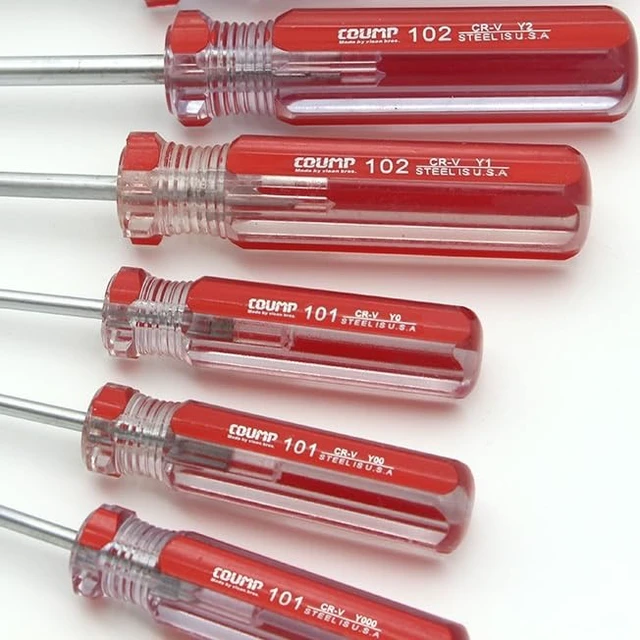 Alt view image 5 of 5 - 5-Piece Tri-Wing Y Screwdriver Set with Magnetic Tips | Y000 (1.5 mm) Y00 (2.0 mm) Y0 (3.0 mm) Y1 (4.0 mm) Y2 (5.0 mm) Multifunctional,Multifunctional, Magnetic Drive, 5 Piece Set