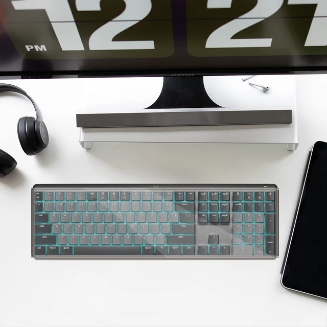 Alt view image 6 of 6 - Full Size Keyboard Dust Cover, Clear Acrylic Keypads Cover for 104 Keys Computer Mechanical Keyboard, Compatible with Logitech MX Mechanical