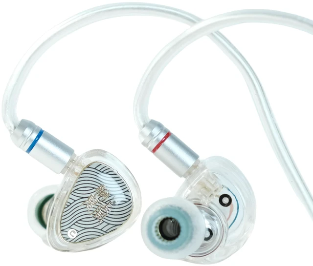 Main image of Wan'er S.G II in Ear Monitor, Gaming IEM Earphones, HiFi Wired Earphones with 10mm Single Dynamic Driver PET Diaphragm, 0.78mm Double pinhole Tangle-Free Detachable Cable (White, 3.5mm)