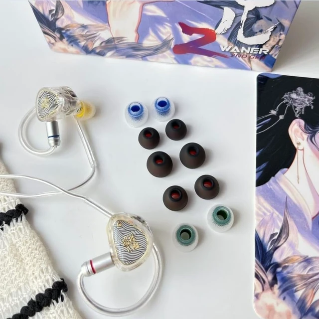 Alt view image 7 of 7 - Wan'er S.G II in Ear Monitor, Gaming IEM Earphones, HiFi Wired Earphones with 10mm Single Dynamic Driver PET Diaphragm, 0.78mm Double pinhole Tangle-Free Detachable Cable (White, 3.5mm)