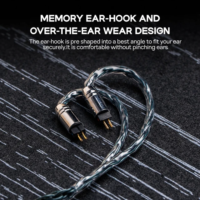 Alt view image 7 of 7 - Tripowin Zonie 16 Core Silver Plated IEM Cable, 2pin 0.78mm, 3.5mm | 1.25m SPC in Ear Monitor Wire, Earphone Upgraded Cords for 7hz Zero:2 Orchestra Lite Cadenza Hype4 Supermix4, Moss