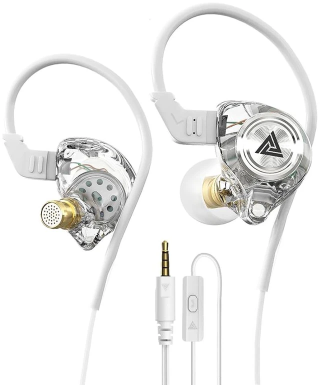 Main image of Wired Gaming Earbuds, Ak3file in Ear Monitors, Deep Bass Sound Wired Earbuds, HiFi in Ear Headphones with 1DD 10mm Dynamic Driver, IEM for Music Gaming Video Calling (White)