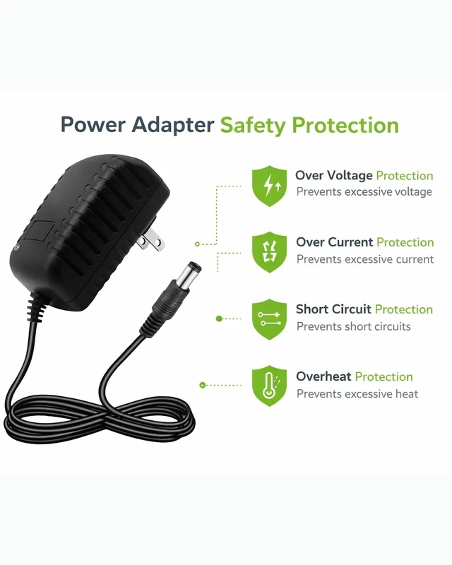 Alt view image 6 of 7 - DC 12V Power Supply 1.5A AC/DC Switching Adapter 100-240V 50/60Hz to DC 12V Power Cord with 5.5x2.5mm Plug &10 Tips, 12 Volt 1.5A Power Adapter for LED Strips, Routers, Speakers and Small Electronics