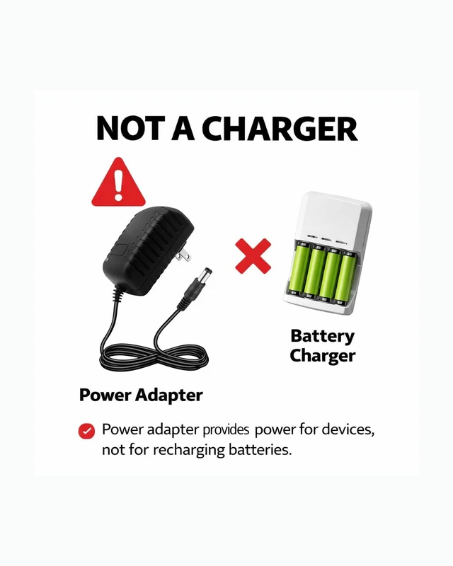 Alt view image 7 of 7 - DC 12V Power Supply 1.5A AC/DC Switching Adapter 100-240V 50/60Hz to DC 12V Power Cord with 5.5x2.5mm Plug &10 Tips, 12 Volt 1.5A Power Adapter for LED Strips, Routers, Speakers and Small Electronics