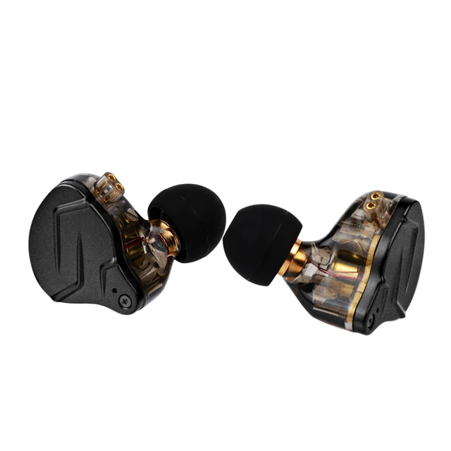 Alt view image 3 of 7 - KZ ZSN PRO X 1BA+1DD Hybrid Driver IEM HiFi Wired Earbuds Metal HiFi in-Ear Monitor with Detachable Recessed 2Pin Cable, Zinc Alloy Panel, without Mic, Grey
