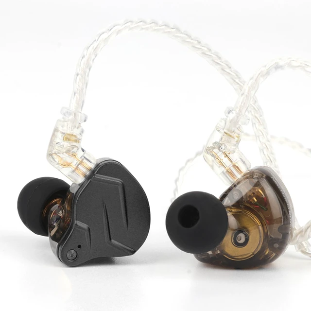 Alt view image 2 of 7 - KZ ZSN PRO X 1BA+1DD Hybrid Driver IEM HiFi Wired Earbuds Metal HiFi in-Ear Monitor with Detachable Recessed 2Pin Cable, Zinc Alloy Panel, without Mic, Grey