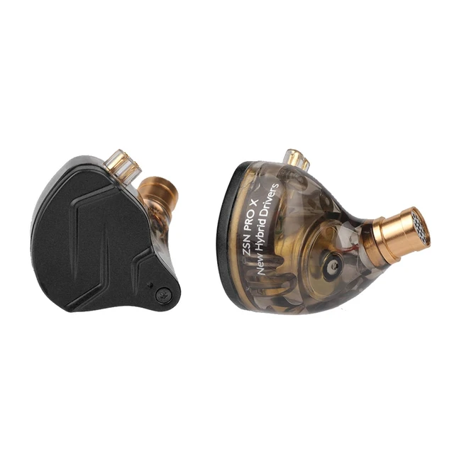 Alt view image 5 of 7 - KZ ZSN PRO X 1BA+1DD Hybrid Driver IEM HiFi Wired Earbuds Metal HiFi in-Ear Monitor with Detachable Recessed 2Pin Cable, Zinc Alloy Panel, without Mic, Grey