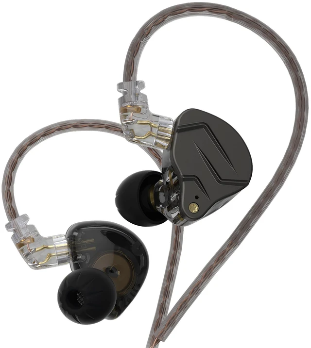 Main image of erjigo KZ ZSN Pro Dynamic Hybrid Dual Driver in Ear Earphones Detachable Tangle-Free Cable Musicians in-Ear Earbuds Headphones (Gray Without Mic)