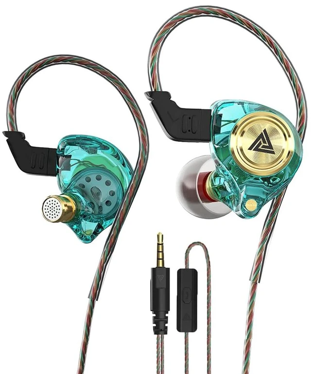 Main image of Wired Gaming Earbuds, Ak3file in Ear Monitors, Deep Bass Sound Wired Earbuds, HiFi in Ear Headphones with 1DD 10mm Dynamic Driver, IEM for Music Gaming Video Calling (Green)
