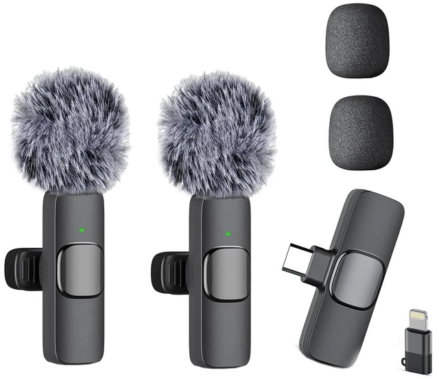 Main image of Mini Mic Wireless Lavalier Microphone for iphone Android Content Creators | Noise Reduction, Plug-and-Play Lapel Microphone for YouTube, TikTok, Vlogging & Interviews