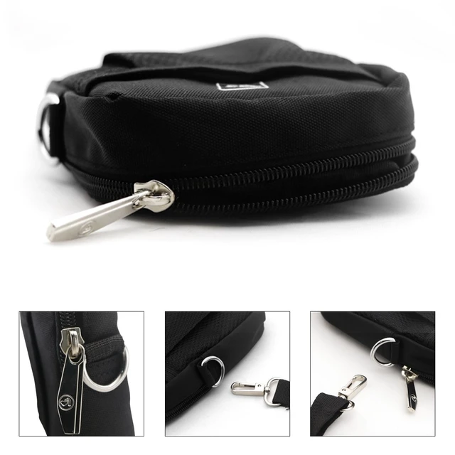Alt view image 2 of 7 - Voice Amplifier Carrying Case, Protective Travel Storage Bag | with Mesh Pocket, Zipper & Carabiner, Compatible with WinBridge WB001, WB002, WB005, WB006, WB007, WB008, WB009 Voice Amp