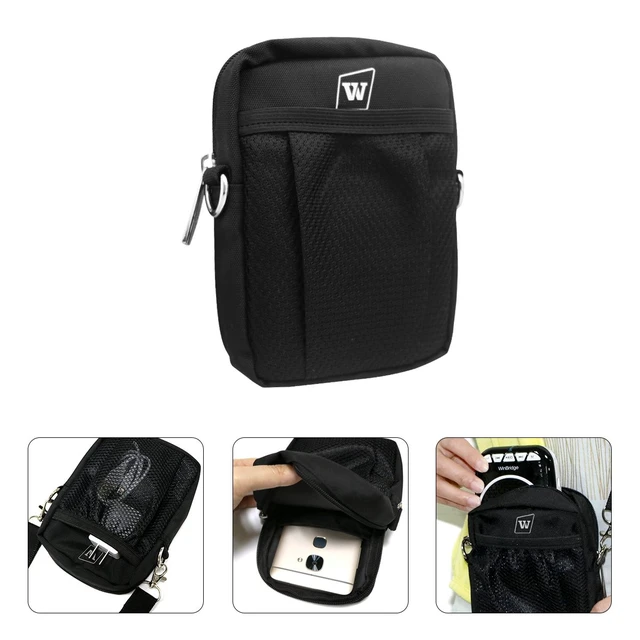 Alt view image 6 of 7 - Voice Amplifier Carrying Case, Protective Travel Storage Bag | with Mesh Pocket, Zipper & Carabiner, Compatible with WinBridge WB001, WB002, WB005, WB006, WB007, WB008, WB009 Voice Amp