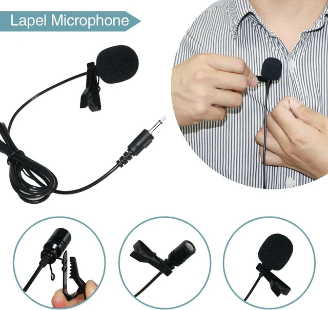 Alt view image 7 of 7 - Clip-on Lavalier Microphone for Voice Amplifier, 3.5mm Wired Mic | Replacement Collar Mic Compatible with All WinBridge Voice Amplifiers for Teaching, Tour Guide & Presentation, S6