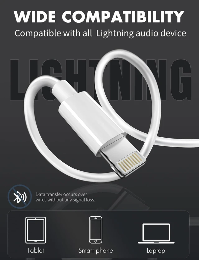Alt view image 2 of 7 - Wired Earbuds, Ultra Clear Calls & no Noise Earbuds Wired for iPhone 14/13/12/11/XR/XS/X/8/7/SE/Pro/Pro Max/Support All iOS System2 Pack