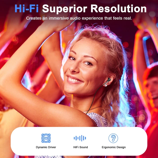 Alt view image 2 of 7 - Type C Earbuds Wired Headphones for iPhone 16e 17/16 Pro Max/16 Pro/16 Plus/16/15,USB C Earphones Noise Canceling Earbuds with Mic & Remote for Samsung Galaxy S25 Ultra S24 FE S23 A17 A16 A36,Pixel 10