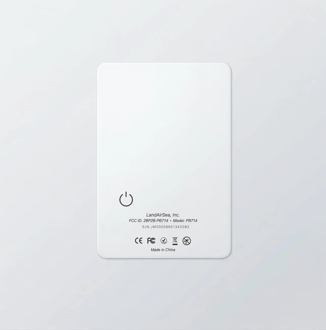 Main image of PB714 Ultra-Slim Apple Find My Wallet Tracker with Secure Adhesive, No Monthly Fee Bluetooth Item Locator for Wallets, Passports & Luggage