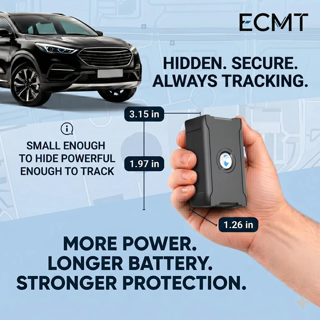 Alt view image 2 of 7 - GPS Tracker for Vehicles, Real-Time Tracking, Geofence, Movement Alerts | Hidden magnetic mount, 10-second updates, 180-day trip history, waterproof design, subscription required