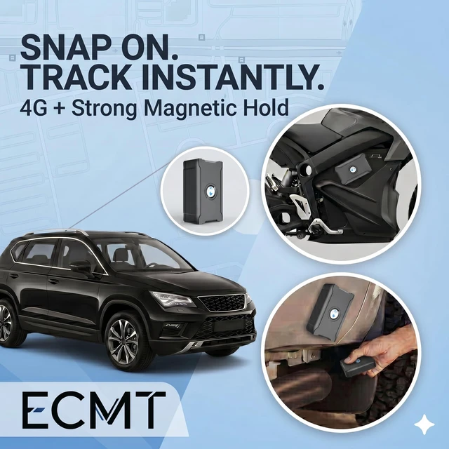 Alt view image 3 of 7 - GPS Tracker for Vehicles, Real-Time Tracking, Geofence, Movement Alerts | Hidden magnetic mount, 10-second updates, 180-day trip history, waterproof design, subscription required