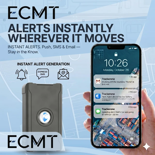 Alt view image 5 of 7 - GPS Tracker for Vehicles, Real-Time Tracking, Geofence, Movement Alerts | Hidden magnetic mount, 10-second updates, 180-day trip history, waterproof design, subscription required