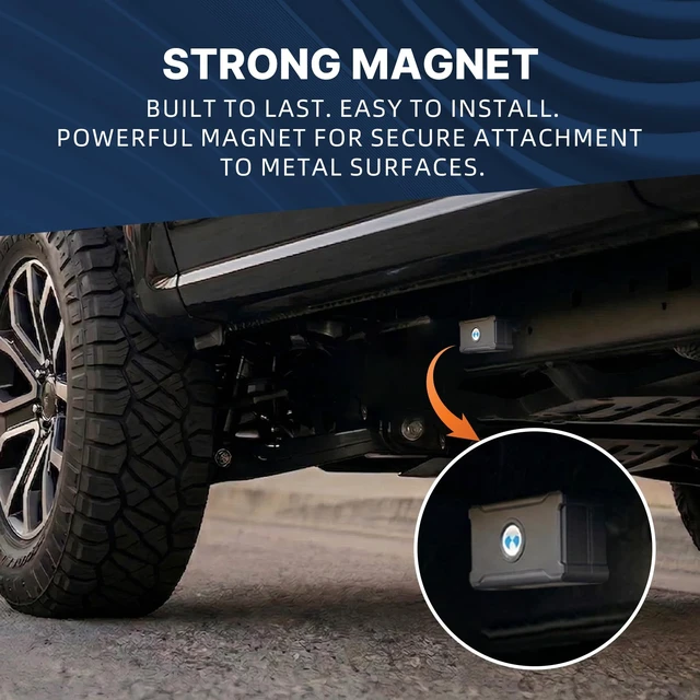 Alt view image 3 of 7 - GPS Tracker for Vehicles, Magnetic Waterproof 4G Car Tracker Hidden, Long Battery, Tracking Devices for Cars, Trucks, Trailers, Motorcycle, RV, Geo-Fence, Global Tracking. Subscription Required
