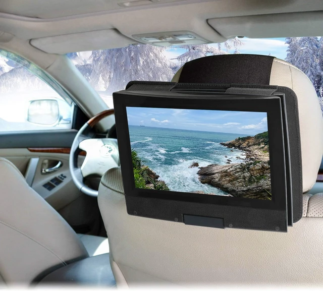 Alt view image 2 of 7 - DVD Player Headrest Mount Holder Portable DVD Player Mount Car Back seat Headrest Holder for Swivel & Flip Portable DVD Player 7 inch to 12 inch - Black