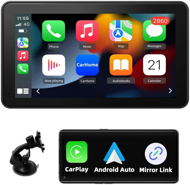 Main image of CarPlay Screen for Car, 7'' Wireless CarPlay & Android Auto | Upgrade Portable Touchscreen with Bluetooth Mirror Link Voice Control Hands-Free Calling, Car Play Stereo for All Vehicles