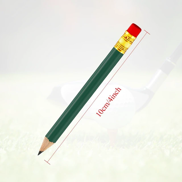 Alt view image 2 of 7 - Outus 72 Pieces Golf Pencils with Eraser Mini Short #2 HB, Dark Green