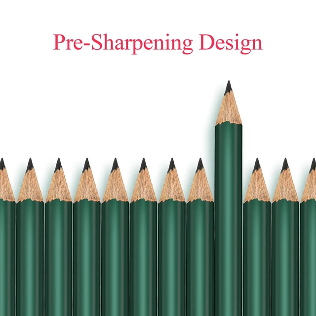 Alt view image 4 of 7 - Outus 72 Pieces Golf Pencils with Eraser Mini Short #2 HB, Dark Green