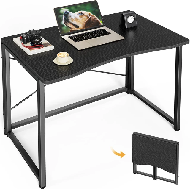 Main image of Folding Desk for Small Spaces, 31.5 Inch Foldable Computer Table
Easy Assembly, Small Writing Work Office Computer Desk, for Home Office, Study, Bedroom, Dorm, Space Saving, Black